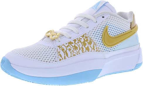 Nike JA 1 Big Kids 'Basketball Shoes (FZ8327-103 ، White/Aquarius Blue/Glacier Blue) in Kuwait