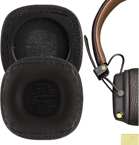 وسائد أذن بديلة من Geekria QuickFit لسماعات Marshall Major III السلكية، وMajor III Bluetooth اللاسلكية، وسائد الأذن لسماعات الرأس MID ANC، وسادات أذن لسماعات الرأس، وقطع إصلاح غطاء أكواب الأذن (أسود) in Saudi Arabia