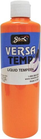 Sax - 1440691 Versatemp Heavy-Bodied Tempera Paint, Orange, 1 Pint,White, 11 x 14 Inches in Saudi Arabia