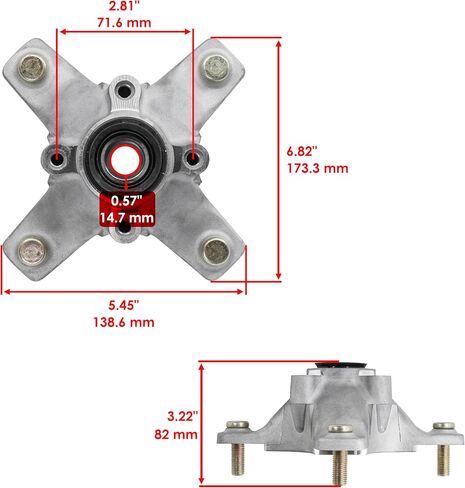 Caltric 49030-1142 Front Wheel Hub متوافق مع Kawasaki KFX700 KSV700 2004-2009 2011 / KFX450R KSF450 2008-2014 اليسار أو اليمين in Saudi Arabia