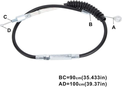 35.4" Motorcycle Clutch Cable with Adjuster Fit for Harley Davidson Electra Glide Ultra Classic 2008-2013 Road Glide Custom 2010-2013 Road King Classic 2008-2013 in Saudi Arabia
