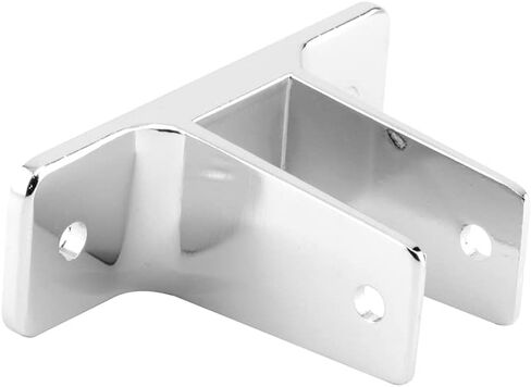 برايم لاين 656-6368 دعامة حائط ثنائية الأذن، لـ 1-1/4 بوصة. الألواح، سبائك الزنك، مطلية بالكروم (عبوة واحدة) in Kuwait