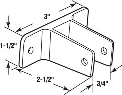 برايم لاين 656-6368 دعامة حائط ثنائية الأذن، لـ 1-1/4 بوصة. الألواح، سبائك الزنك، مطلية بالكروم (عبوة واحدة) in Kuwait