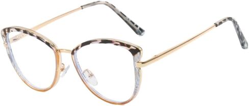 نظارات حظر الضوء الأزرق Shiratori مع إطار عين Cat TR90 ， نظارات الكمبيوتر - حماية الوهج المضاد للعيون والتوهج للأشعة فوق البنفسجية in Kuwait