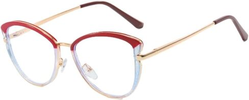 نظارات حظر الضوء الأزرق Shiratori مع إطار عين Cat TR90 ， نظارات الكمبيوتر - حماية الوهج المضاد للعيون والتوهج للأشعة فوق البنفسجية in Kuwait