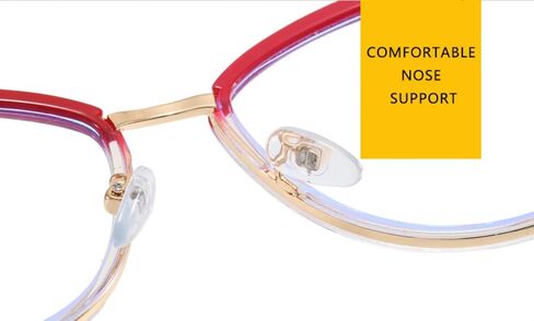 نظارات حظر الضوء الأزرق Shiratori مع إطار عين Cat TR90 ， نظارات الكمبيوتر - حماية الوهج المضاد للعيون والتوهج للأشعة فوق البنفسجية in Kuwait