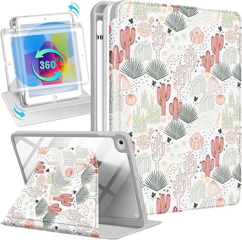 for Apple iPad Mini 4/5 Case, for iPad Mini 4th/5th Generation Cases Kids Girls Cute Folio Cover with Pencil Holder Women Girly Teens Unique Checkered Rotating Stand for iPad Mini 7.9 Inch in Saudi Arabia