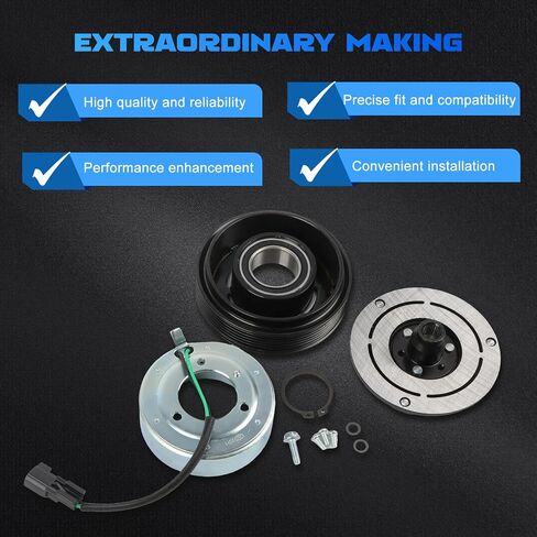 11316C A/C Compressor Clutch Kit Fits for 2011-2017 Mustang 5.0L 5.2L 丨 ضاغط تكييف الهواء 丨 قطع الغيار بعد البيع 丨 استبدال قطع السيارات in Kuwait