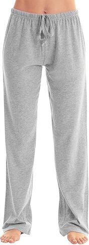 Pajama Pants Women Casual Loose Comfy Wide Leg Plaid Pants Sleep Bell Bottom Lounge Cute Pajama Sleepwear in Saudi Arabia