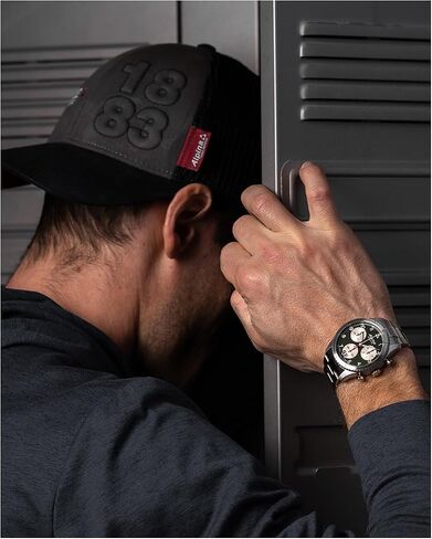 Alpina Men's Startimer Chronograph Big Date Swiss Quartz Stainless Steel Watchm Black Dial Model: AL-372BW4S26B in Saudi Arabia
