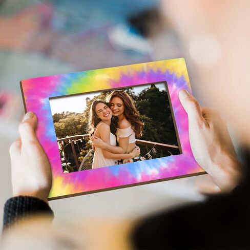 Friendship Gifts Picture Frames, Friends Frame Gifts for Women Men Bestie BFF Sister Gifts from Sister, Wood Photo Frame Tabletop Display 4X6 Photo Home Decor Living Room Party Favor Decorations -042 in Saudi Arabia