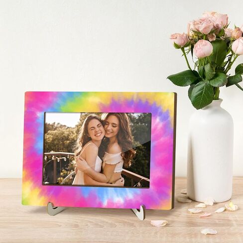 Friendship Gifts Picture Frames, Friends Frame Gifts for Women Men Bestie BFF Sister Gifts from Sister, Wood Photo Frame Tabletop Display 4X6 Photo Home Decor Living Room Party Favor Decorations -042 in Saudi Arabia
