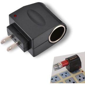 AC to DC Car Converter Outlet ، AC to Adapter ، 220V DC 12V 500MA Wall Wall Wall Wighter Accoundter ، محول سجائر ولعب سجائر ، Universal لمعظم السيارات ، سيارات الدفع الرباعي (أسود) in Kuwait