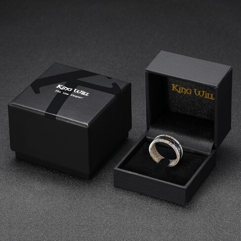 King Will 8mm Wooden Wedding Band Celtic Deer Mens Rings Engagement Ring Anniversary Couple Bands Set Comfort Fit Size 6-14 in Saudi Arabia