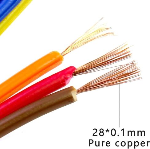 30PCS Multicolored Dupont Jumper Wires 24awg 3A 10pin Male to Male + Female to Female + Male to Female,Breadboard Jumper Ribbon Cables Kit Compatible with Arduino Projects (8inch/20CM) in Kuwait