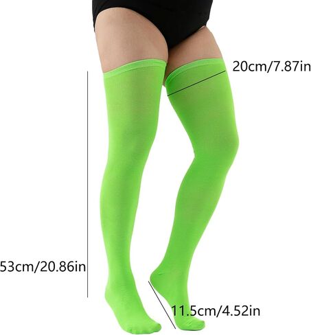 Plus Size Thigh High Knit Socks Long Stretchy Sock Women Over Knee High Stocking Leg Warmers Solid Color in Kuwait