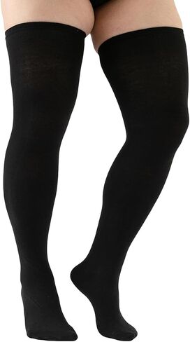 بالإضافة إلى حجم الجوارب المتماسكة عالية الجوارب امتداد طويل الممتد على الركبة عالية التخزين تدفئة الساق الصلبة لون in Kuwait