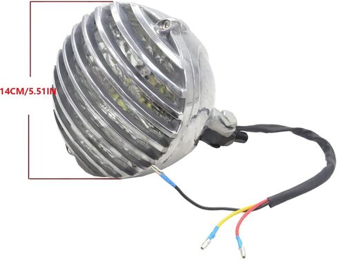 5.51 بوصة ، مصابيح الأمامية ذات الدراجات النارية ذات الدراجات النارية ، متوافقة مع Harley Davidson Cruiser Choppers Bobber Cafe Racer in Saudi Arabia