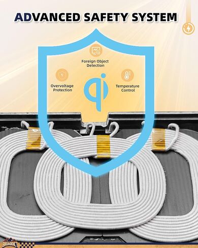 20W Wireless Charging Pad fit for Ford Bronco 2021 2022 2023 2024 2025 2/4-Door Console Wireless Charger Fit for Bronco Accessories Metal Heat Dissipation Without Noise in Saudi Arabia
