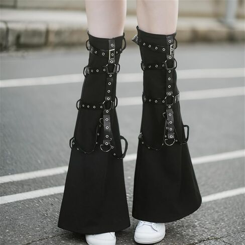 TOMETO STAR Goth Leg Warmers Y2K Women Punk Rave Japanese Grunge Emo Scenecore in Kuwait