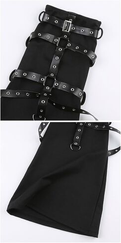 TOMETO STAR Goth Leg Warmers Y2K Women Punk Rave Japanese Grunge Emo Scenecore in Kuwait