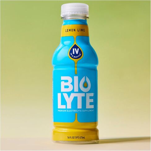 BIOLYTE Electrolyte Drink - Hydration Drink, Medical-Grade Flavored Water with Electrolytes, Sports Drinks, Liquid Energy & Rehydration, IV in a Bottle - Citrus, 16 Fl Oz (12 Pack) in Saudi Arabia