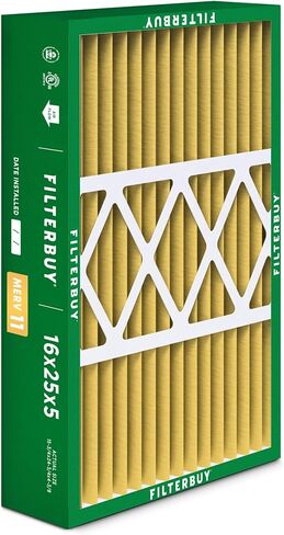 فلتر هواء Filterbuy 24x24x5 MERV 11 دفاع عن الحساسية (عبوة من قطعتين)، استبدال مرشحات هواء فرن HVAC AC المطوية لشبكة عودة هانيويل (الحجم الفعلي: 22.38 × 22.38 × 4.38 بوصة) in Saudi Arabia