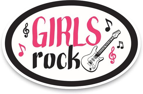 Magnet Me Up Girls Rock Pink and Black Guitar Magnet Magnet Magnet-4 "x6" مغناطيس السيارات المضاد للماء للسيارات والشاحنات وسيارات الدفع الرباعي والخزانة والثلاجة ودائم ومقاوم للمتلاشى ، مصنوع في الولايات المتحدة الأمريكية in Saudi Arabia