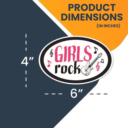 Magnet Me Up Girls Rock Pink and Black Guitar Magnet Magnet Magnet-4 "x6" مغناطيس السيارات المضاد للماء للسيارات والشاحنات وسيارات الدفع الرباعي والخزانة والثلاجة ودائم ومقاوم للمتلاشى ، مصنوع في الولايات المتحدة الأمريكية in Saudi Arabia