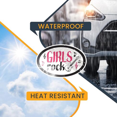 Magnet Me Up Girls Rock Pink and Black Guitar Magnet Magnet Magnet-4 "x6" مغناطيس السيارات المضاد للماء للسيارات والشاحنات وسيارات الدفع الرباعي والخزانة والثلاجة ودائم ومقاوم للمتلاشى ، مصنوع في الولايات المتحدة الأمريكية in Saudi Arabia
