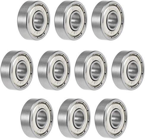 UXCELL 16100ZZ BELL BELLENT BELLINGS 10 مم × 28 مم × 8 مم مزدوج كروم الصلب P0 (ABEC1) 10pcs in Kuwait