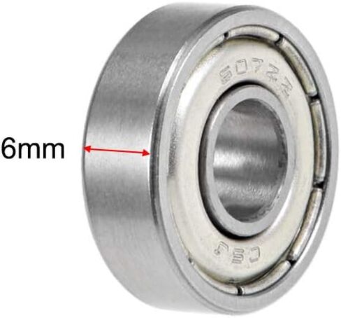 UXCELL 16100ZZ BELL BELLENT BELLINGS 10 مم × 28 مم × 8 مم مزدوج كروم الصلب P0 (ABEC1) 10pcs in Kuwait