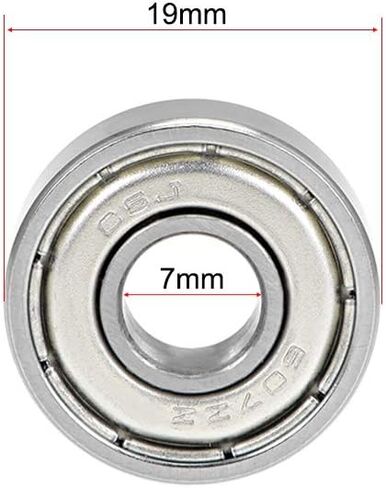 UXCELL 16100ZZ BELL BELLENT BELLINGS 10 مم × 28 مم × 8 مم مزدوج كروم الصلب P0 (ABEC1) 10pcs in Kuwait