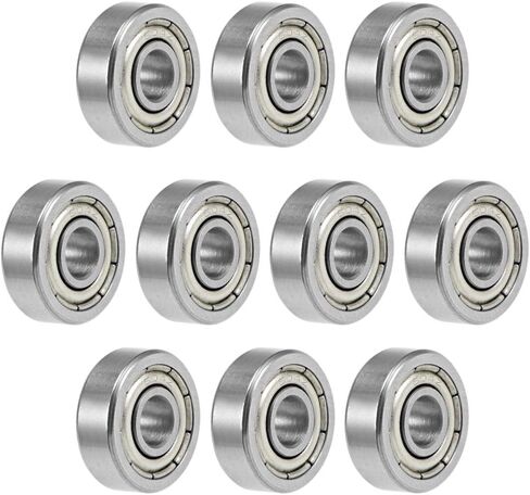 uxcell 16100ZZ Deep Groove Ball Bearings 10mm x 28mm x 8mm Double Shielded Chrome Steel P0(ABEC1) 10pcs in Saudi Arabia