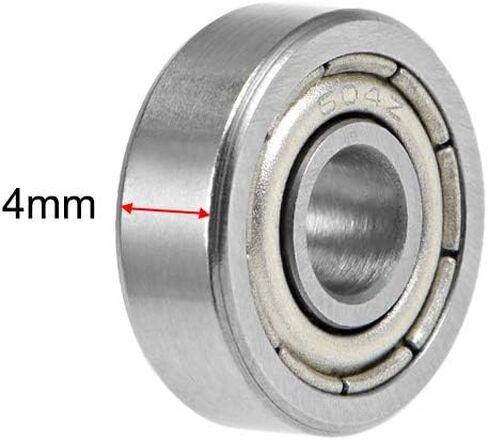 uxcell 16100ZZ Deep Groove Ball Bearings 10mm x 28mm x 8mm Double Shielded Chrome Steel P0(ABEC1) 10pcs in Saudi Arabia
