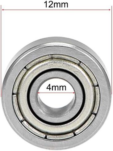 uxcell 16100ZZ Deep Groove Ball Bearings 10mm x 28mm x 8mm Double Shielded Chrome Steel P0(ABEC1) 10pcs in Saudi Arabia
