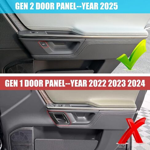 Jaronx متوافق مع Rivian Door منظم الدرج 2025 R1T R1S (Gen 2) ، صندوق تخزين إدراج أبواب 4pcs لعام 2025 الملحقات R1T R1T R1S in Saudi Arabia