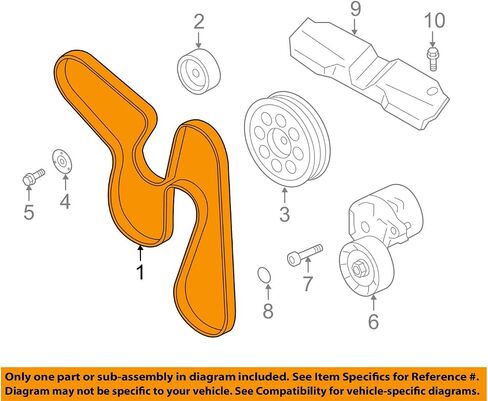 Subaru 2012-2015 Subaru Impreza XV Crosstrek 2.0L Serpentine V-Belt 23780AA120 in Saudi Arabia