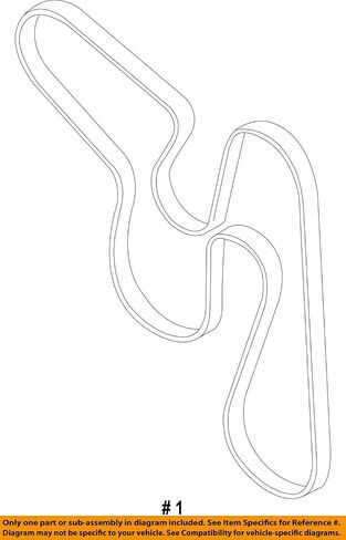 Subaru 2012-2015 Subaru Impreza XV Crosstrek 2.0L Serpentine V-Belt 23780AA120 in Saudi Arabia