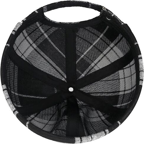 غطاء عمال من منقوش مخطط ، رجعية Skullcap Docker Hat للرجال النسائية in Kuwait