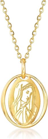 Ross-Simons Italian 18kt صفراء ذهبية العذراء مريم قلادة قلادة in Saudi Arabia