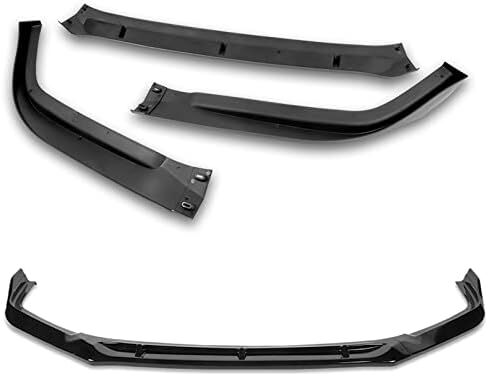 Stay-Tuned, 5PCS ABS Front Bumper Lip Spoiler Body Kit + Universal 31" x 4" Side Skirts, Compatible with 2016 2017 Honda Accord 4DR/Sedan, Exterior Accessory (Painted Black) in Kuwait