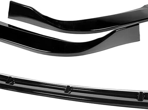 Stay-Tuned, 5PCS ABS Front Bumper Lip Spoiler Body Kit + Universal 31" x 4" Side Skirts, Compatible with 2016 2017 Honda Accord 4DR/Sedan, Exterior Accessory (Painted Black) in Kuwait