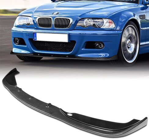 Q1-TECH, 9PCS Front Bumper Lip & Side Skirt Extensions Diffuser Compatible with 2001-2006 BMW E46 M3 Model Only, Front Bumper Lip Air Chin Body Spoiler Splitter ABS (Painted Carbon) in Saudi Arabia