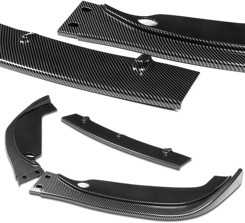 Q1-TECH, 9PCS Front Bumper Lip & Side Skirt Extensions Diffuser Compatible with 2001-2006 BMW E46 M3 Model Only, Front Bumper Lip Air Chin Body Spoiler Splitter ABS (Painted Carbon) in Saudi Arabia