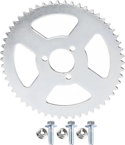 T8F 54T 54 Tooth Rear Chain Sprocket with 3 Bolts for 47cc 49cc 2-Stroke Engine Motor Mini Moto Pocket Bike Gas Scooter ATV Quad Pit Dirt Bike Go Kart (29mm ID) in Saudi Arabia