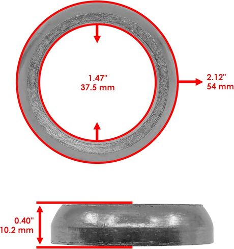 Caltric Muffler Gasket Donut Seal متوافق مع Polaris Trail Boss 330 2003-2013 in Saudi Arabia