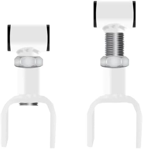 Leaf Spring Shackles - Rear - Color: White (Compatible with Jeep XJ/MJ 1986-2001) in Kuwait
