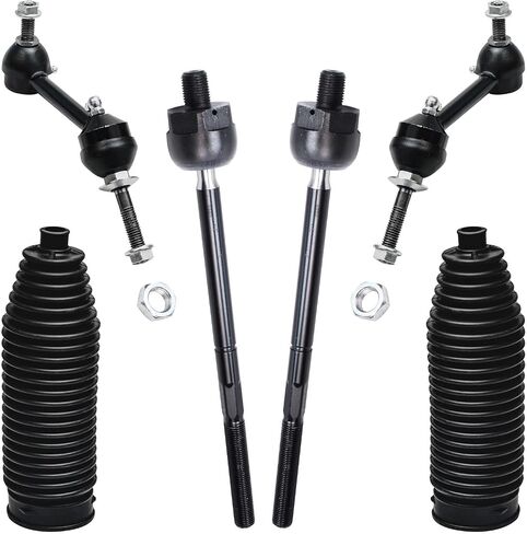 Detroit Axle - Urble End 12pc Kit For 2003-2011 Mercury Grand Marququis Ford Crown Victoria Town Car ، 2 Upper Control Arms 2 Lower Ball Combors 4 Tie Rods 2 Boots 2 Sway Bars Present in Kuwait