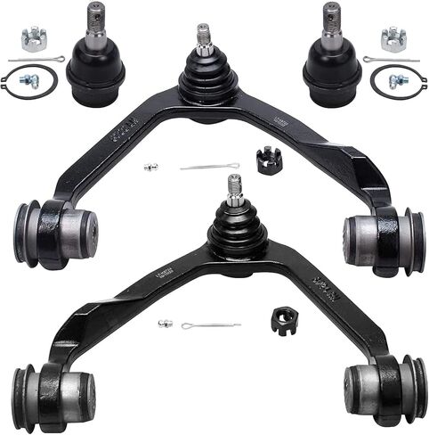 Detroit Axle-12pc مجموعة تعليق الطرف الأمامي لـ 2WD Ford Expedition F-150 F-250 Navigator 2 أذرع التحكم العليا 2 مفاصل الكرة السفلية 2 قضبان الربط in Kuwait